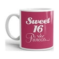 thumbnail image 2 of Sweet 16 Princess Birthday Gifts Coffee Tea Ceramic Mug Office Work Cup Gift 11 oz, 2 of 3