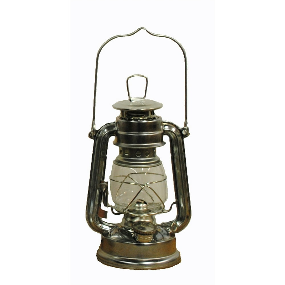 Silver Hurricane Kerosene Oil Lantern Emergency Hanging Light / Lamp 8 Inches