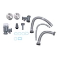 thumbnail image 2 of Double Sink Hose Drain Kit, Double Sink Drain Kit PP Stainless Steel Anti Clogging  for Kitchen, 2 of 7