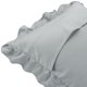 thumbnail image 5 of Conjunto de 2 fundas de almohada con volantes de satén REGALWOVEN, estándar plateado, 5 of 7
