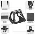thumbnail image 3 of Naloa Hawaii Palms Pet Harness Vest with Traction Rope, Adjustable No-Choke Dog Vest for Outdoor, Walking - Small, 3 of 4