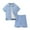 ZB Blue, variant on Toddler Boys Outfits Short Sleeve Stripe Prints Coat Tops And Shorts Outfits,2-Piece,Size 7 Years-8 Years