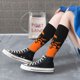 thumbnail image 5 of Fotbe Halloween With Black Bats Calcetas Divertidas Estampadas para Hombre y Mujer, Calcetas de Algodón hasta la Rodilla para Caminar, Correr, Enfermería y Embarazo, 5 of 6