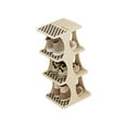 thumbnail image 4 of Zapatero individual para un par de zapatos, ahorra espacio, organizador de zapatos, torre para la puerta del hogar, dormitorio, 4 capas, 4 of 12