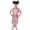00-Pink1307, variant on Girls Short Sleeve Cheongsam Floral Embroidery Chinese Vintage Dress, Sizes 1-10