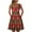Red, variant on IROINNID Women's Sleeveless A-Line Dress Round Neckline Fashion Summer Christmas Loose Comfy Dress Prints Dress