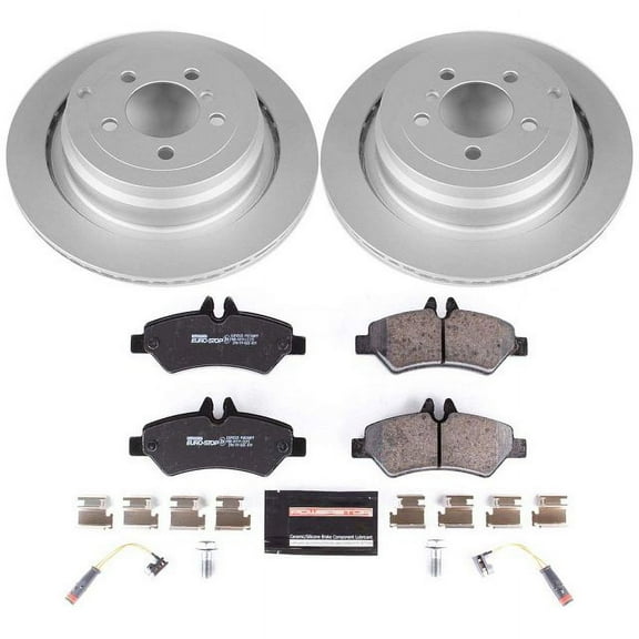 Power Stop Rear Euro-Stop ECE-R90 Certified Brake Pad and Rotor Kit ESK6197