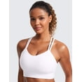thumbnail image 4 of CRZ YOGA Butterluxe Strappy Longline Sports Bras for Women Double Spaghetti Strap Workout Yoga Crop Top, 4 of 5