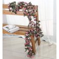 thumbnail image 3 of 5 Pack 41 Ft Fake Rose Vine Flowers Plants Artificial Flower Hanging Rose Ivy Home Hotel Office Wedding Party Garden Craft Art Dcor Pink Pink, 3 of 5