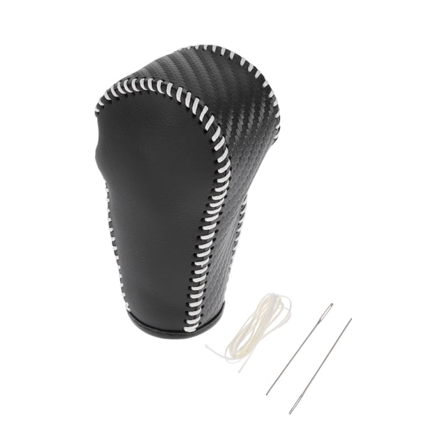 Cubierta de pomo de cambio antideslizante, protector de manija de cambio para Honda CR-V 15-16, cuero sintético negro y beige