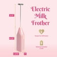 Paris Hilton Electric Frother, Handheld Drink Mixer, Battery Powered