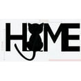 thumbnail image 3 of Home With Cat silhouette Wall Decal Vinyl Sticker Lettering Art, 23x12-inch, Black, 3 of 6