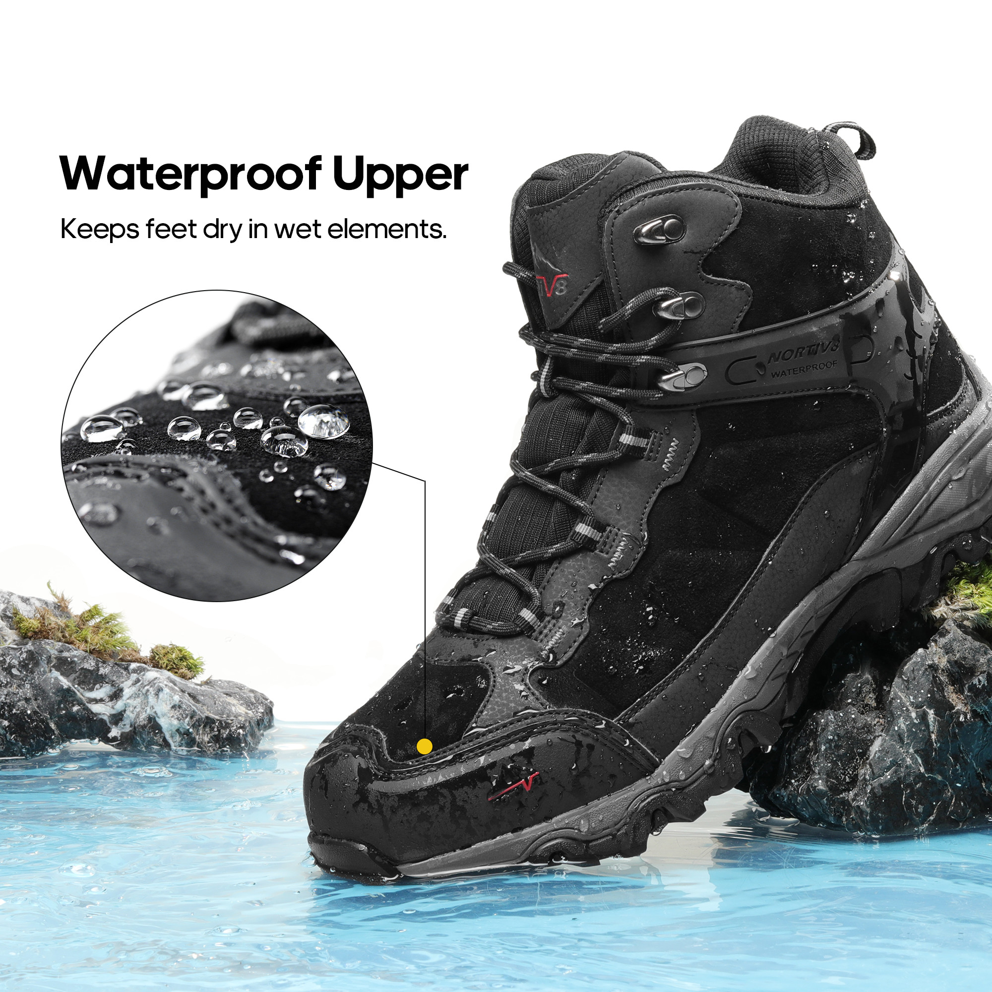 NORTIV8 Men's Waterproof Hiking Boots Paladin photo 7