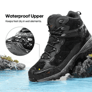 Nortiv 8 Mens Waterproof Hiking Boots Outdoor Mid Trekking Lightweight Mountaineering Shoes Paladin