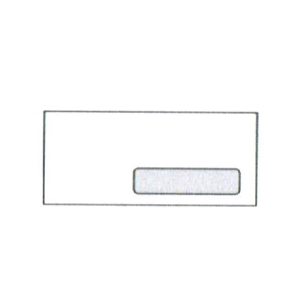 No. 10 White G Right Window Envelopes, 41/8" x 91/2", Western
