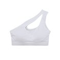 thumbnail image 4 of Womens One Shoulder Sports Bras Workout Yoga Bra Sexy Cute Medium Support Hollow Out Design Activewear Bra, 4 of 6