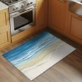 thumbnail image 3 of Haze Blue Summer Beach 2'x3' Washable Rug, Nautical Coastal Beige Seaside Non-Slip Soft Doormat Area Rugs for Entrance Bathroom Bedsides, StainResistant Carpet for Kitchen Bedroom, Entryway Floor Mat, 3 of 9