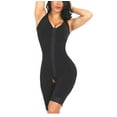 thumbnail image 4 of Superfit Women's Fajas 2 Wide Straps Front Hooks Figure Sculpting Overbust High Compression Body Shaper Shapewear Black 5XL, 4 of 6