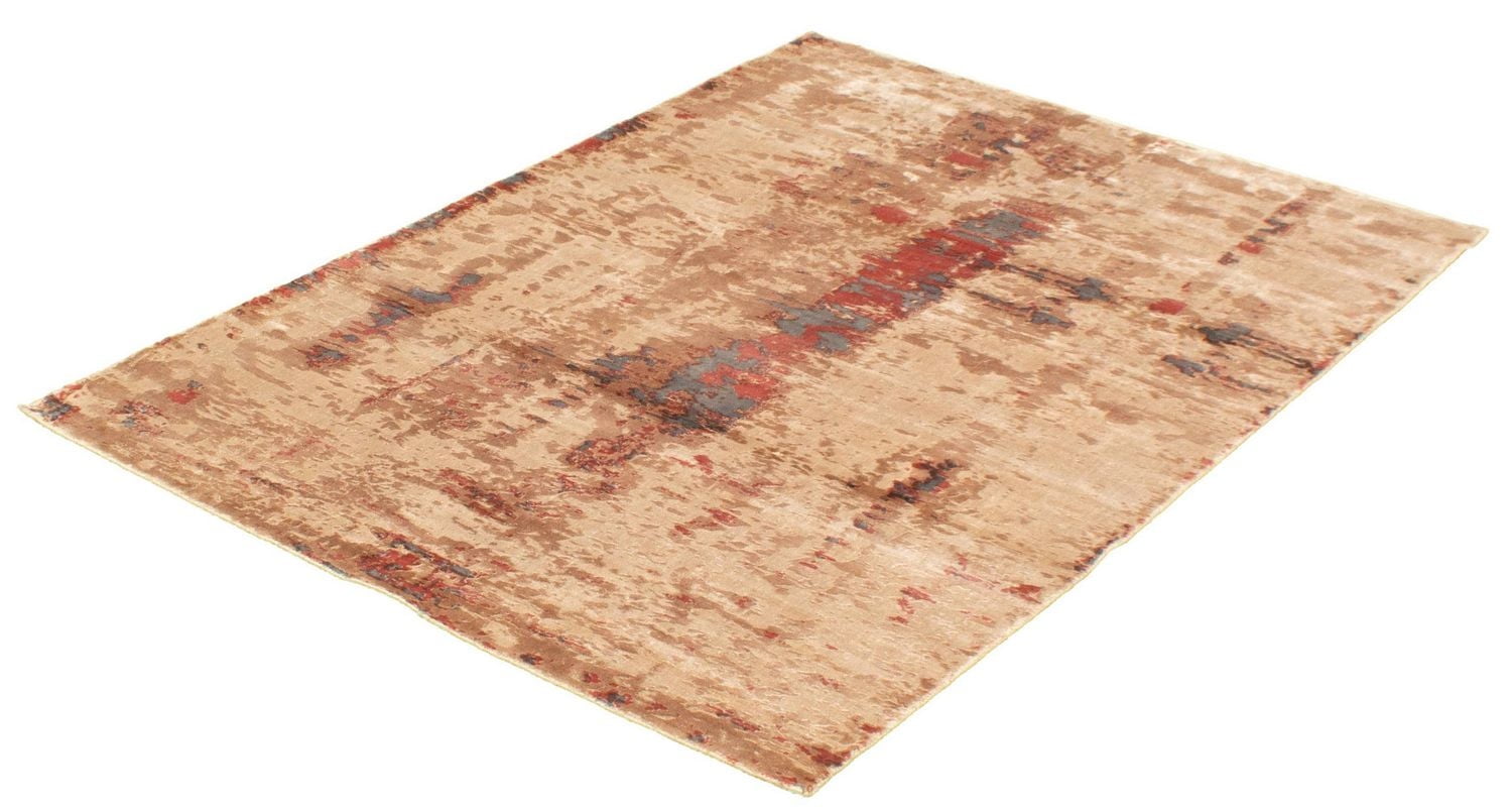 ECARPETGALLERY 5'3" x 7'6" Contemporary Galleria Hand Loomed Area Rug for Living Room, Dining Room and Bedroom in Brown