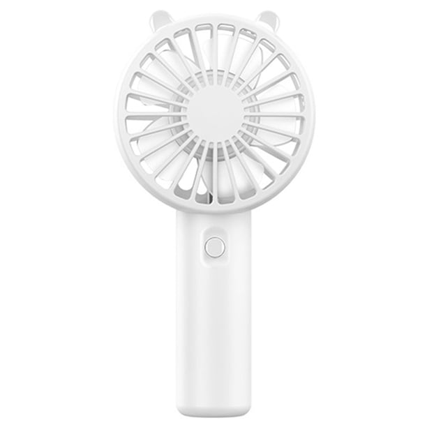 Ventilador portátil de mano compacto ventilador de mano USB recargable 3 velocidades para viajes a casa