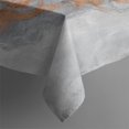 thumbnail image 4 of Gray Orange Marble Pattern Rectangle Tablecloth 60"x102",Waterproof Polyester Rectangle Table Cloth, Wipeable Spillproof Polyester Tablecloth for Dining, Camping, Indoor and Outdoor, 4 of 6