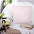 thumbnail image 3 of 14x14 Pillow Covers Set of 2, Farmhouse Pink White Striped Throw Pillow Covers Decorative Couch Cushion Case, Modern Stripes Microfiber Square Pillowcases for Bedroom Car Living Room, 3 of 7