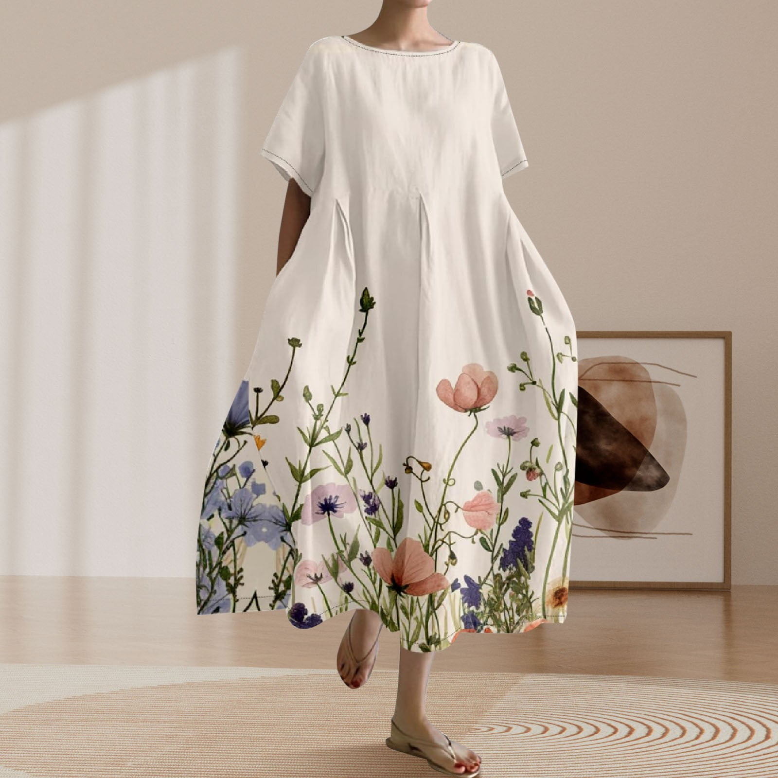 light sky blue chiffon dress Zapaka Women Wedding Guest Ruffle Sleeves Tea Length Bridesmaid Dresses, Chiffon color / US12 Color:Lilac as Picture Open Back Embellishment Half Sleeve Wedding Dresses Billy J Bridesmaid Dress