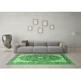 thumbnail image 3 of Ahgly Company Indoor Rectangle Medallion Emerald Green Traditional Area Rugs, 7' x 9', 3 of 4