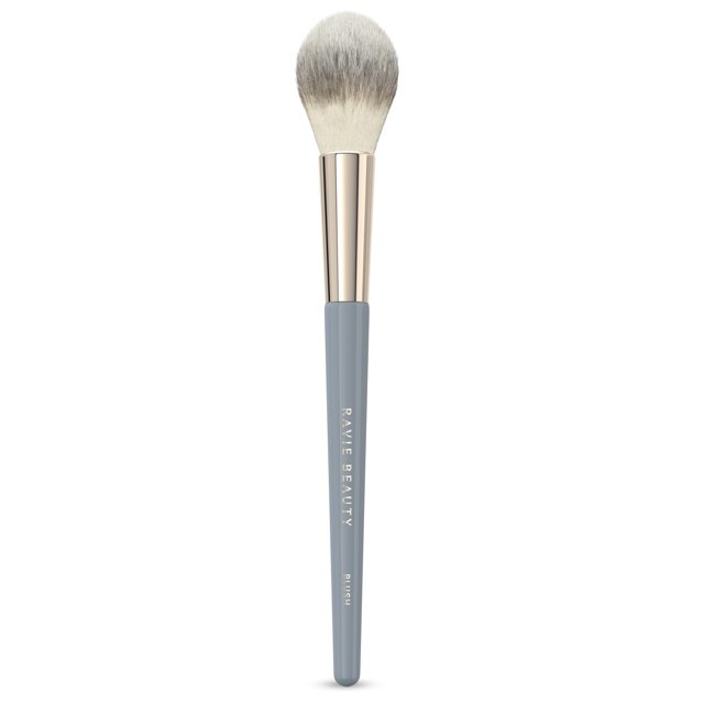 Ravie Beauty Blush Brush - La mejor brocha de maquillaje esponjosa para mejillas Brocha bronceadora en polvo ultra suave Brochas profesionales para rubor para mujeres Cerdas sintéticas