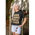 thumbnail image 4 of Positivity Laugh Louder Smile Bigger Men's Graphic T Shirt Tees Brisco Brands S, 4 of 6