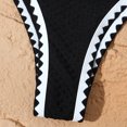 thumbnail image 6 of DHFJKG Two Piece Swimsuits Women Color Block Bikini Set High Waist Bottom Beach Pool Party Summer Fashion Swimwear Versatile Beachwear, 6 of 9