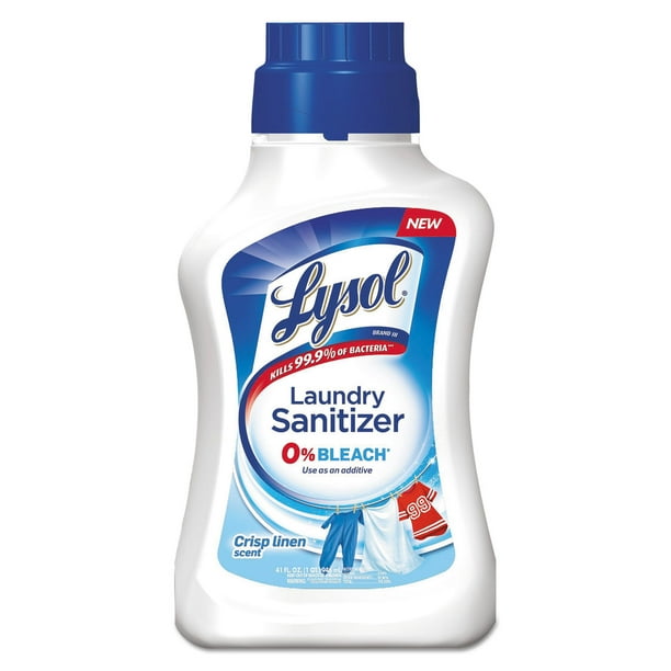 LYSOL Laundry Sanitizer Liquid Crisp Linen 41 oz 6/Carton 95871