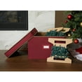 thumbnail image 5 of Covermates Keepsakes Christmas Light Storage Box - Carrying Handles, Sturdy Interior Walls - Holiday Storage, Red, 5 of 9