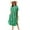 Green, variant on Edolynsa Casual Summer Women's Clothing Green Striped Outfit Button Down Kimono Cardigan Plus Size Swim Cover Up