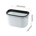 thumbnail image 3 of Vxdvou Cabinet Door Hanging Garbage Bin, Space-Saving Kitchen Trash Can with Fixing Ring, Multi-Purpose Waste Bin for Fruit Peelings, Office, Bathroom, and Kitchen Use, Flexible Installation Options, 3 of 6