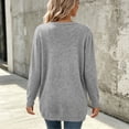 thumbnail image 7 of Ozmmyan Women's cardigan sweaters for womens Long Sleeve Open Front Loose Casual Solid with Pockets Fall Winter, 7 of 7