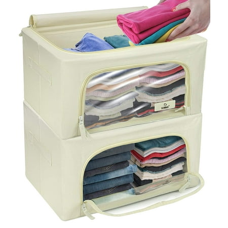 Storage Bin With Window Small 2 Pack Walmart Com