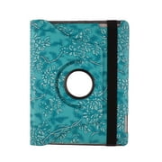 TCD iPad Mini 1 2 3 Fancy Rotating Embossed Flower PU Leather Case Cover