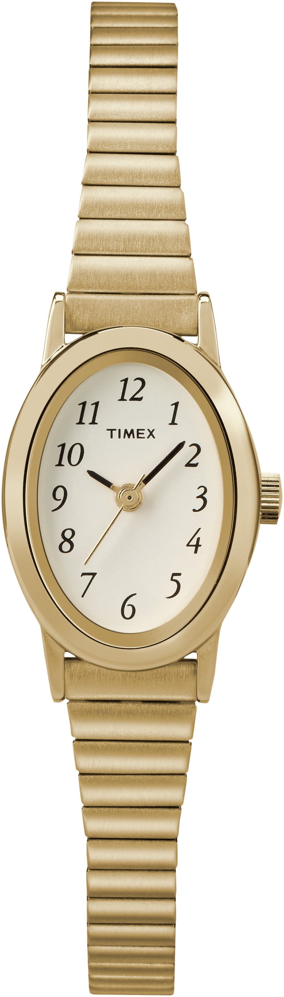 Timex Women's Cavatina Gold-Tone 18mm Classic Watch, Expansion Band