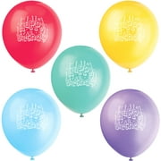 9" Latex Happy Birthday Balloons, Assorted 20ct