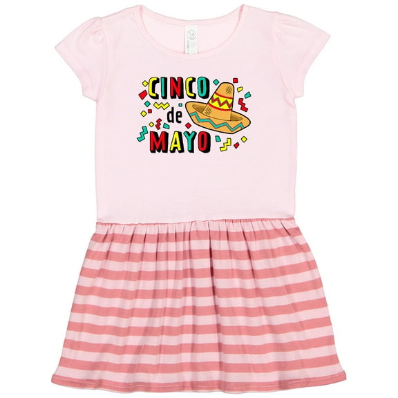 Inktastic Happy Cinco De Mayo-sombrero Gift Toddler Girl Dress