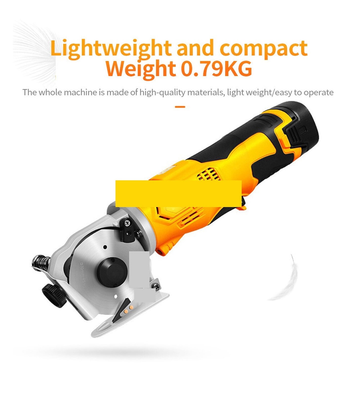 Handheld Circular Knife Cutting Machine Cordless Electric Scissors Electric Fabric Sewing Cutting Tools Handheld Scissors ,Sharp & Durable