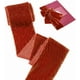 thumbnail image 1 of Cinta de terciopelo de 7,6 cm (3 pulgadas), 2,7 m (3 yardas), cinta rústica con flecos, ideal para regalos de boda, ramos de novia, envoltorios de regalos y decoración de fiestas. Color rojo oscuro., 1 of 9