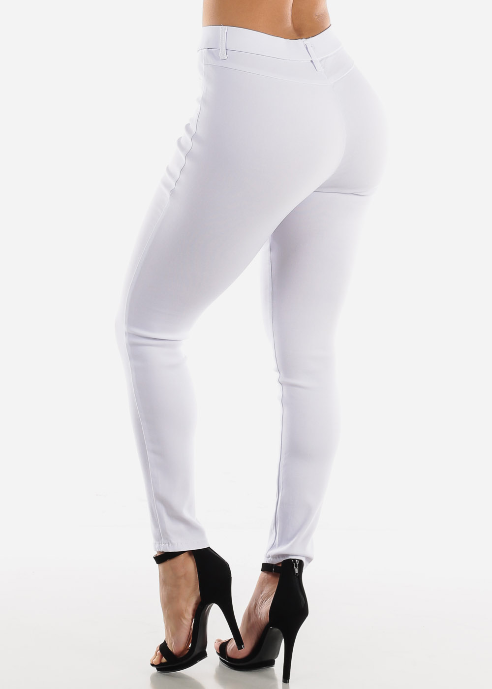 white skinny pants women