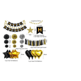 thumbnail image 2 of Globos para decorar Fiesta De Cumpleaños dorado y Negro Malubero Malu1178, 2 of 4