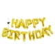 thumbnail image 1 of Letras de aluminio para cumpleaños inflables en pulgadas (doradas) 16 banderines autoadhesivos para pared, 1 of 4