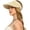 Beige, variant on Womens Beach Straw Sun Visor Hat Ponytail Hole UV Protection Wide Brim Summer Cap Packable for Travel UPF 50+