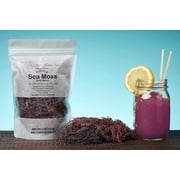 Purple Sea Moss | Irish Moss | Wildcrafted from St. Lucia | 100% Natural | Makes Over 200oz Seamoss Gel - 16oz