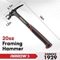 thumbnail image 3 of Soporte magnético para uñas Hammer Arrow Fastener, acero, 20 oz, 3 of 9