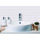 thumbnail image 2 of 4 piezas autoadhesivas 3D pegatinas de azulejos de pared cocina, pegatina de pared impermeable baño, azulejos de cemento pegatina de pared decorativa oso de fresa Electrónica, 2 of 5